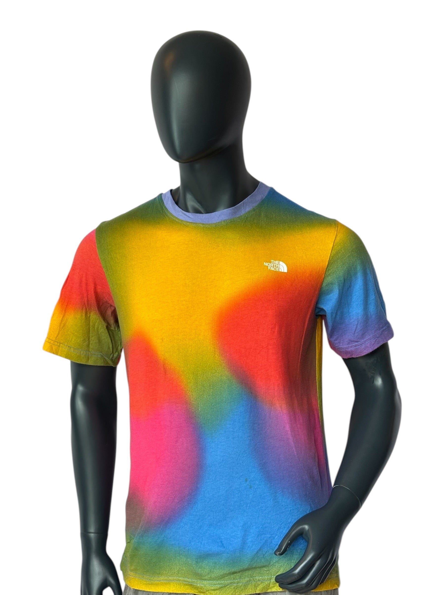 The North Face Vintage Style Retro Rainbow Gradient T Shirt